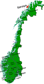 Kart over Norge