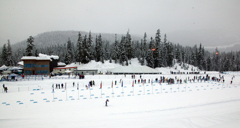 DET ÄR HÄR längdtävlingarna kommer att arrangeras under vinter-OS i Vancouver 2010 – i Callaghan Valley utanför Whistler Mountain. Foto: KJELL-ERIK KRISTIANSEN