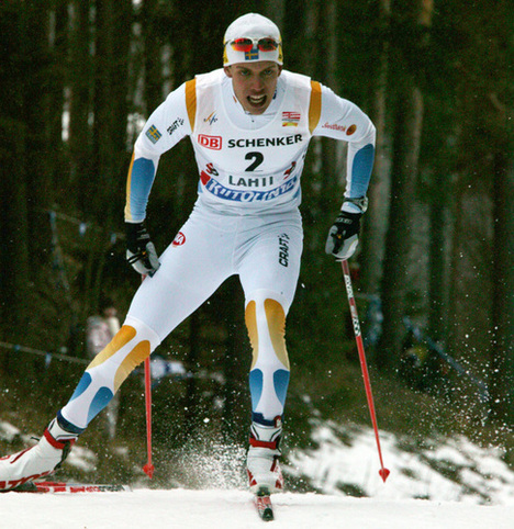 MARCUS HELLNER - första världscupsegern. Foto: KJELL-ERIK KRISTIANSEN