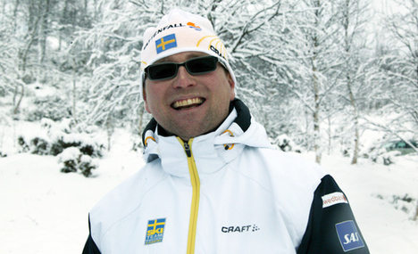 LANDSLAGSTRÄNAREN Joakim Abrahamsson. Foto: KJELL-ERIK KRISTIANSEN