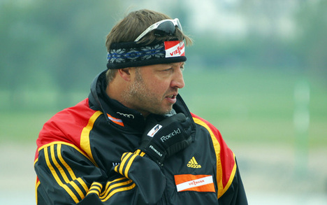 JOCHEN BEHLE, Tysklands sportchef, är optimistisk inför premiären i Gällivare. Foto: KJELL-ERIK KRISTIANSEN
