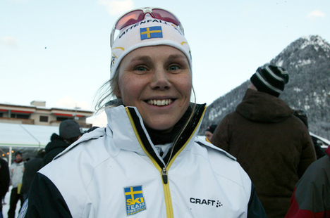 ANNA OLSSON är på gång igen och gladde förbundskaptenen. Foto: KJELL-ERIK KRISTIANSEN