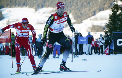 AXEL TEICHMANN har retat upp Petter Northug… Foto: MOA MOLANDER KRISTIANSEN, www.kristiansen-sport.com
